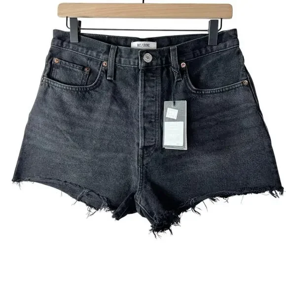 New Women’s RE/DONE The 70’s High Rise Shorts Size 28 - Picture 2 of 10